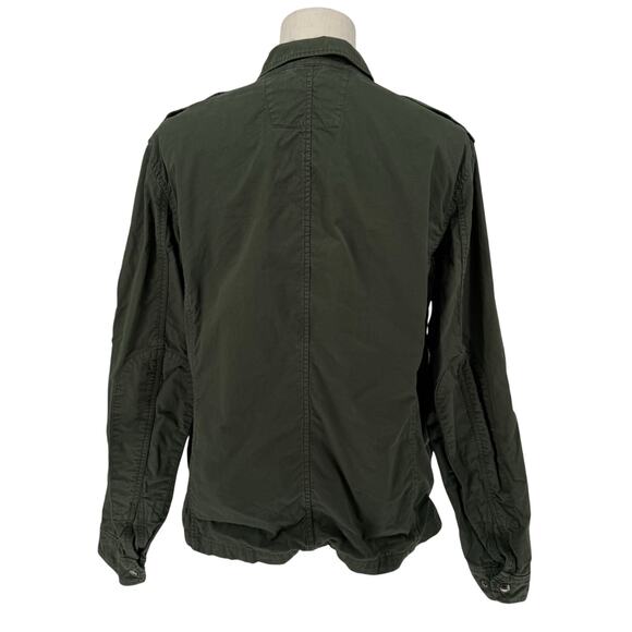 Banana Republic Olive Green Utility Cargo Jacket Men's XL Casual Safari - Picture 3 of 9